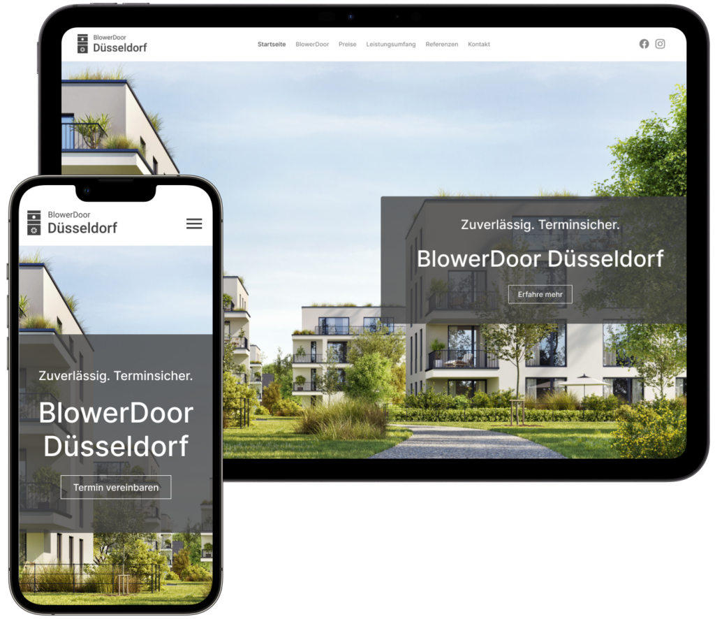 BlowerDoor Düsseldorf Mockup