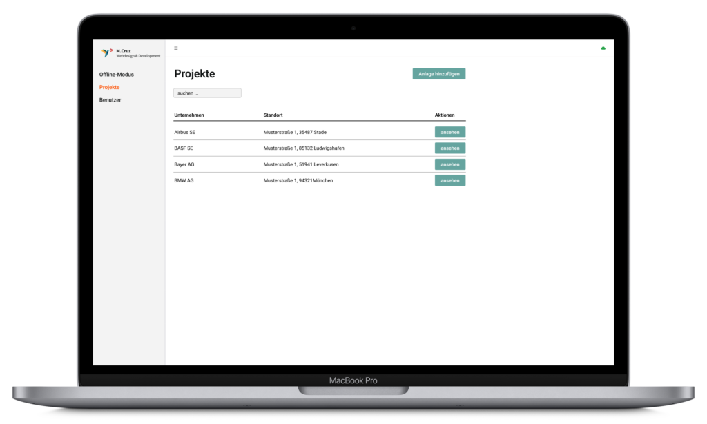 Angepasstes Projektmanagement Tool